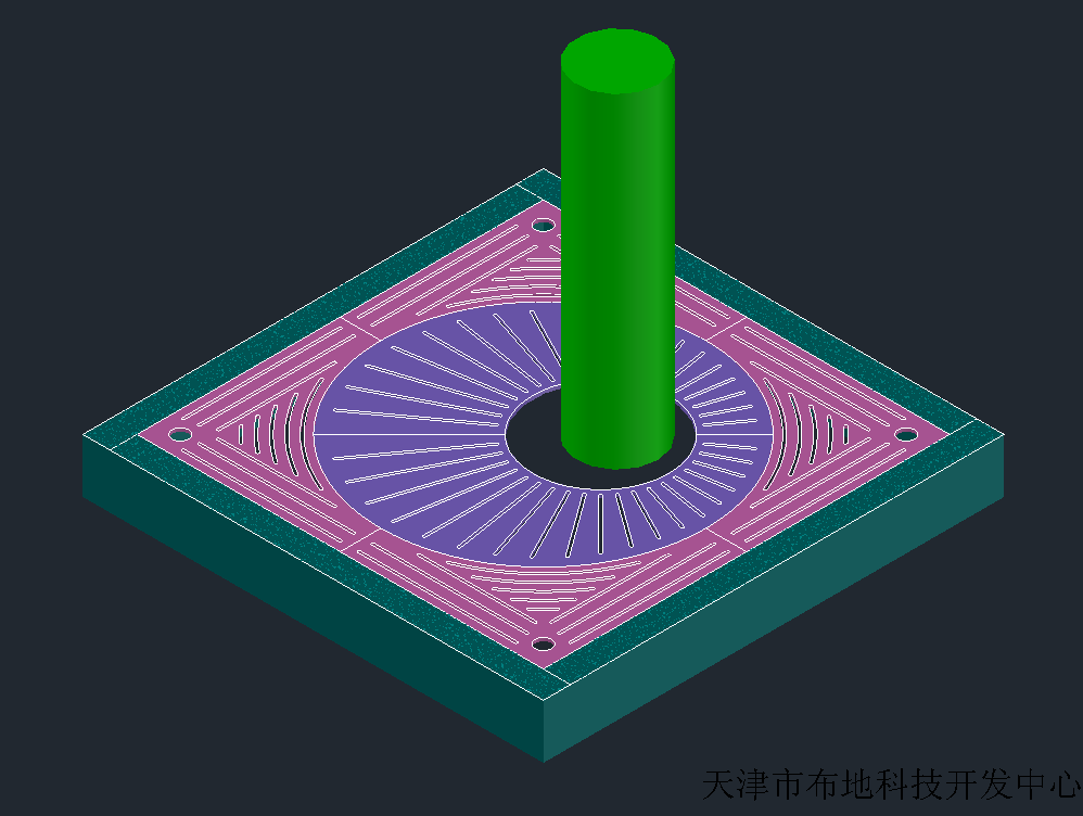 中心转盘树篦子